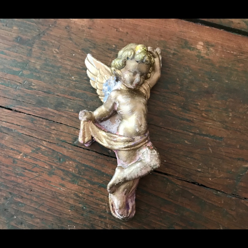 Shabby Gold Angel